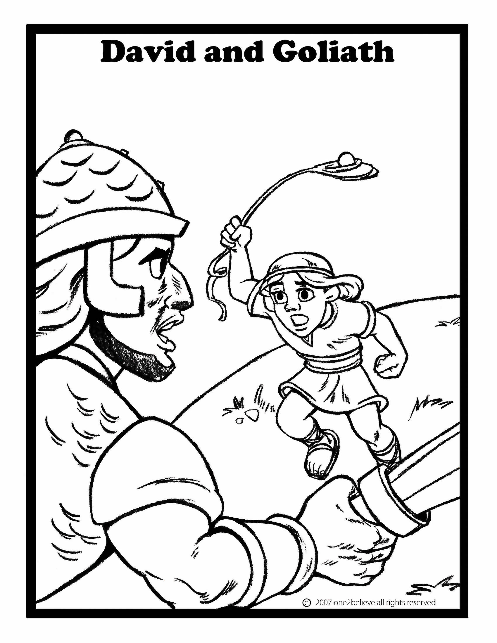 david bible coloring pages - photo #26